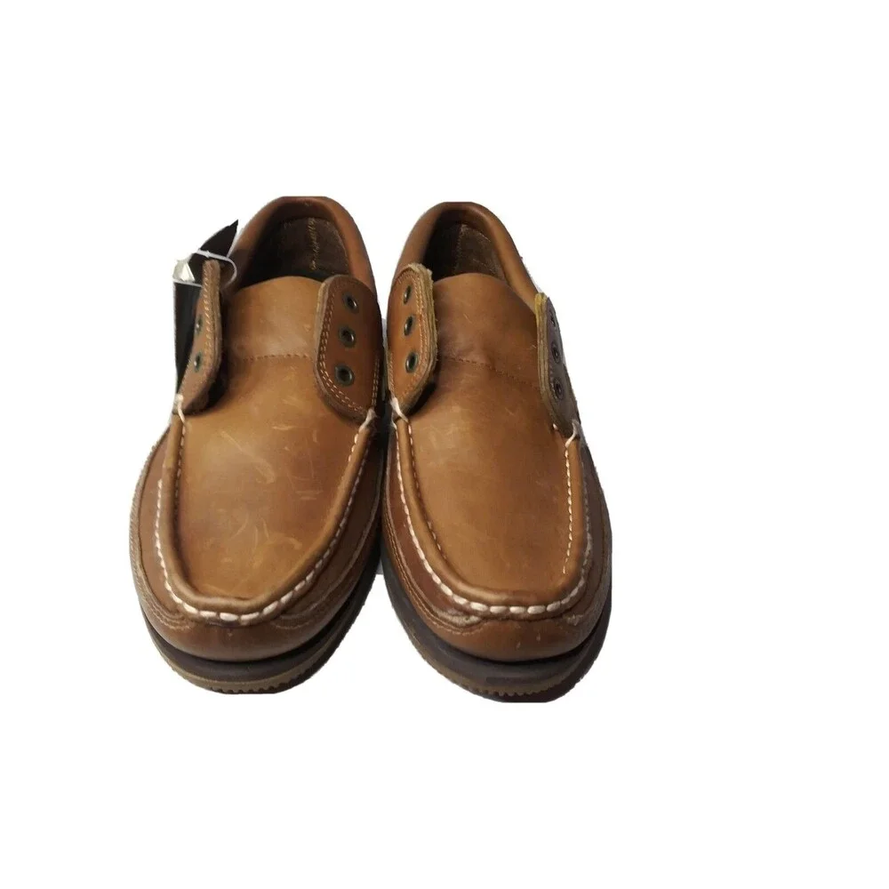 Eagle Mountain Leather Boat Shoes Mens Size 9.5 Casual Moc Toe